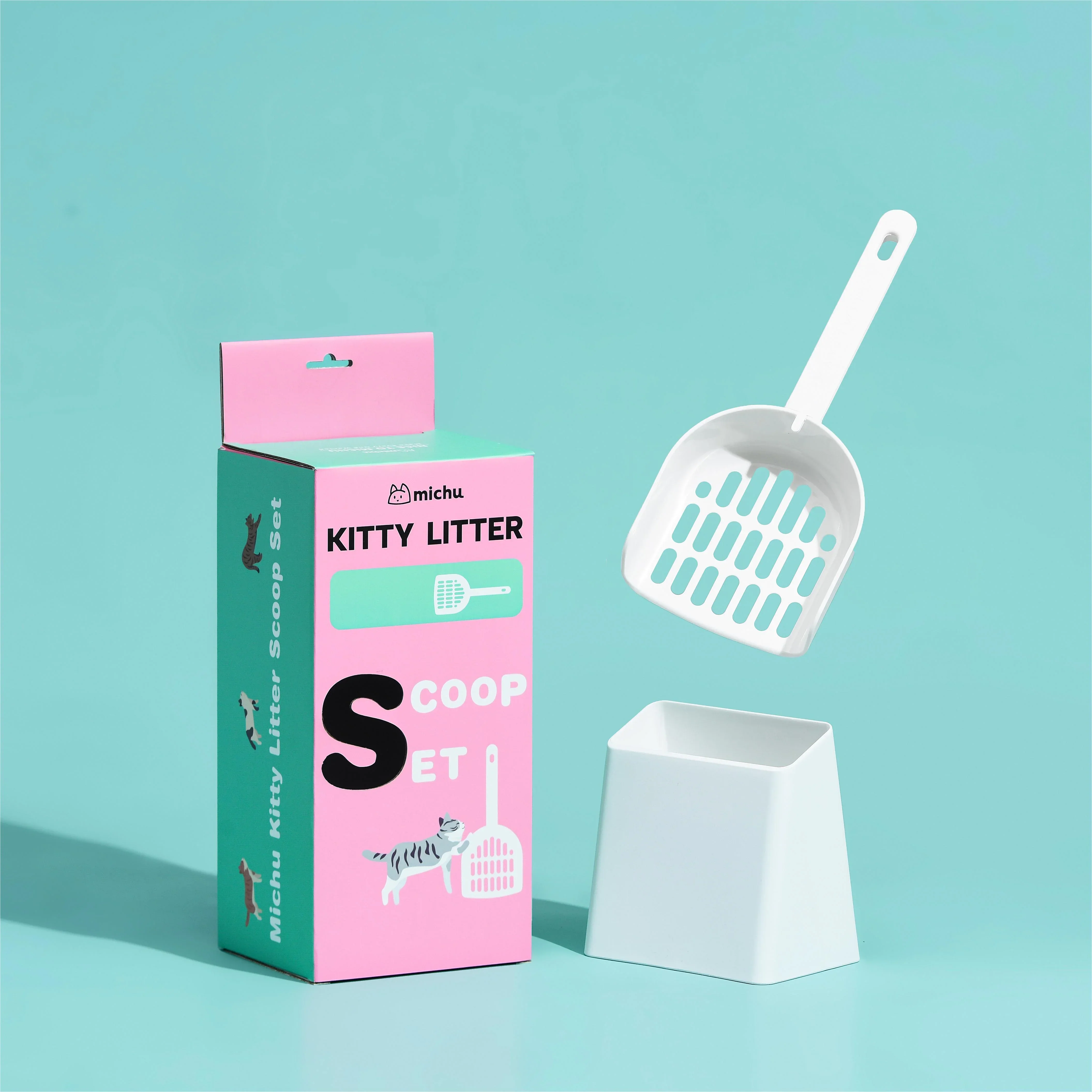 Michu Long-Handle Cat Litter Scoop - Image 7