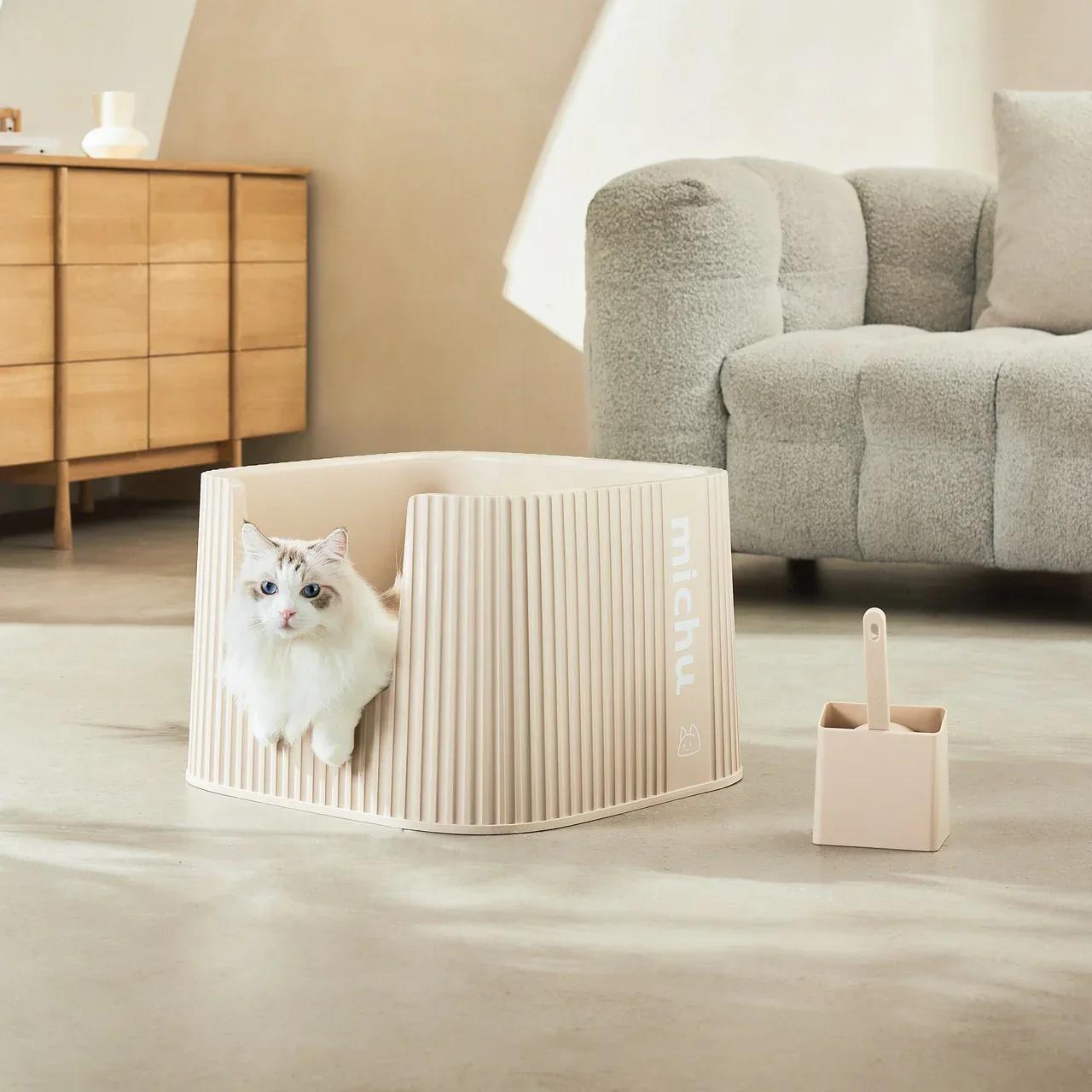 Michu XXL BoBa Deluxe Cat Litter Box - Spacious Design - Image 8