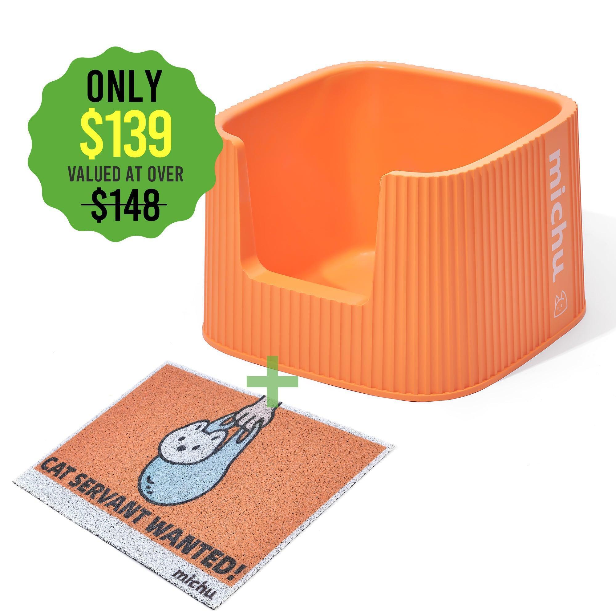 Michu XXL Coral Deluxe Cat Litter Box - Spacious Design - Image 12