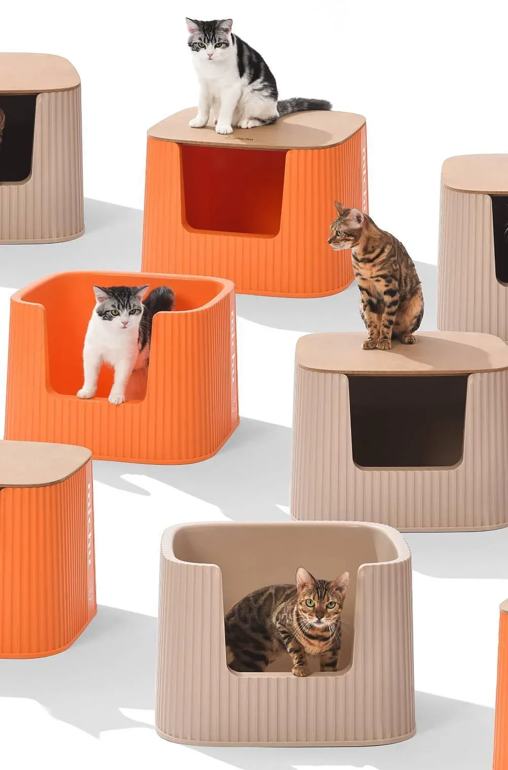 Michu XXL Coral Deluxe Cat Litter Box - Spacious Design - Image 6