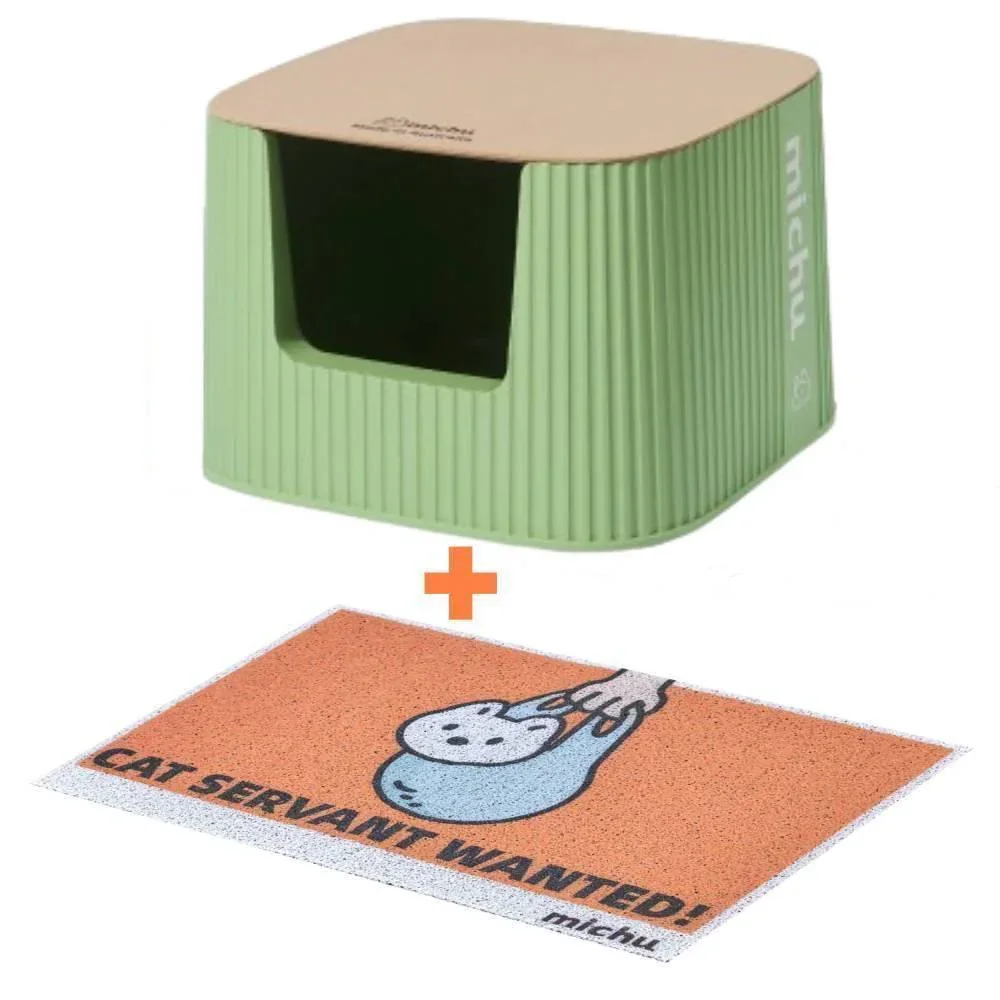 Michu XXL Sage Deluxe Cat Litter Box - Spacious Design - Image 15