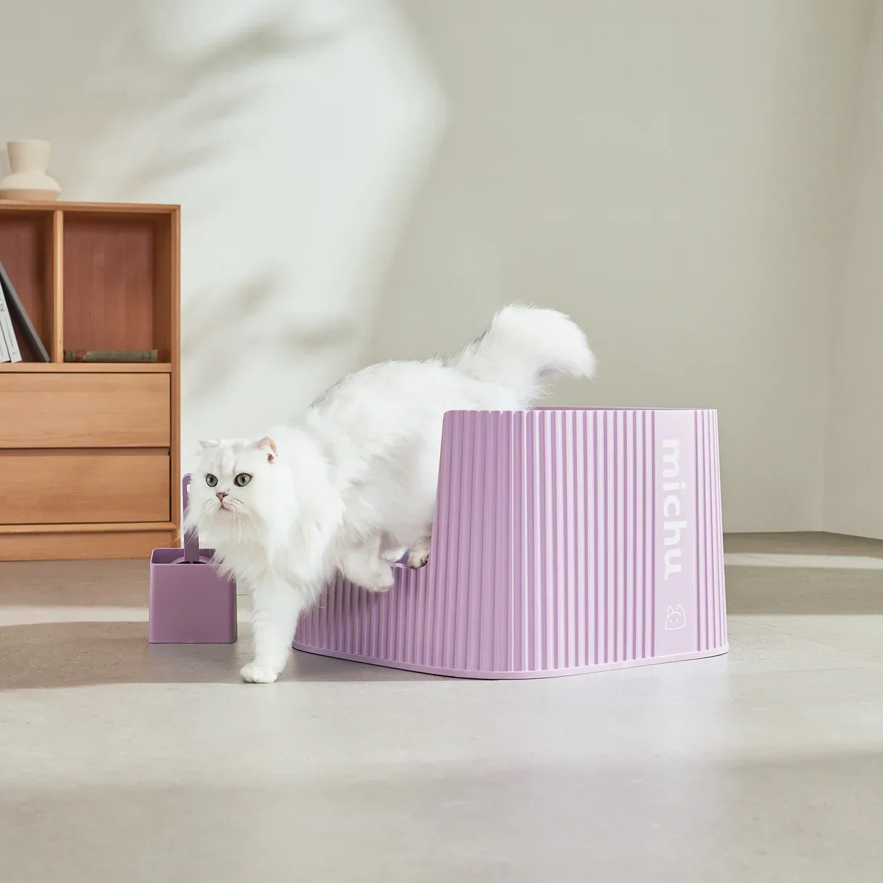 Michu XXL Stella Deluxe Cat Litter Box - Spacious Design - Image 8