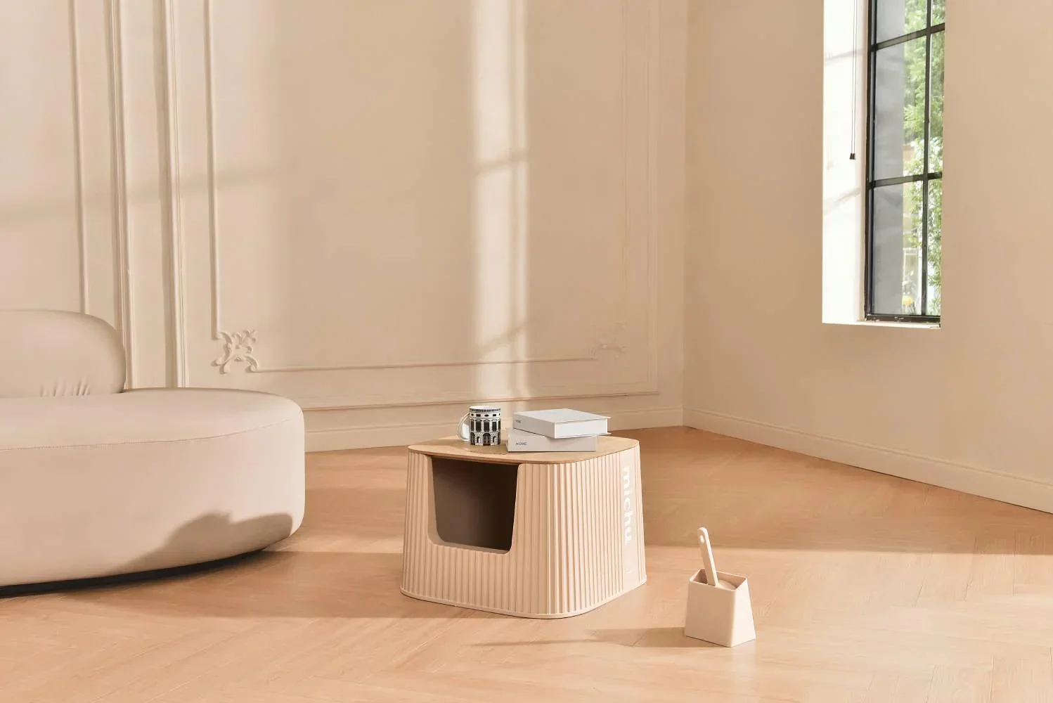 Michu XXL Deluxe Cat Litter Box High-Quality Bamboo Lid - Image 5