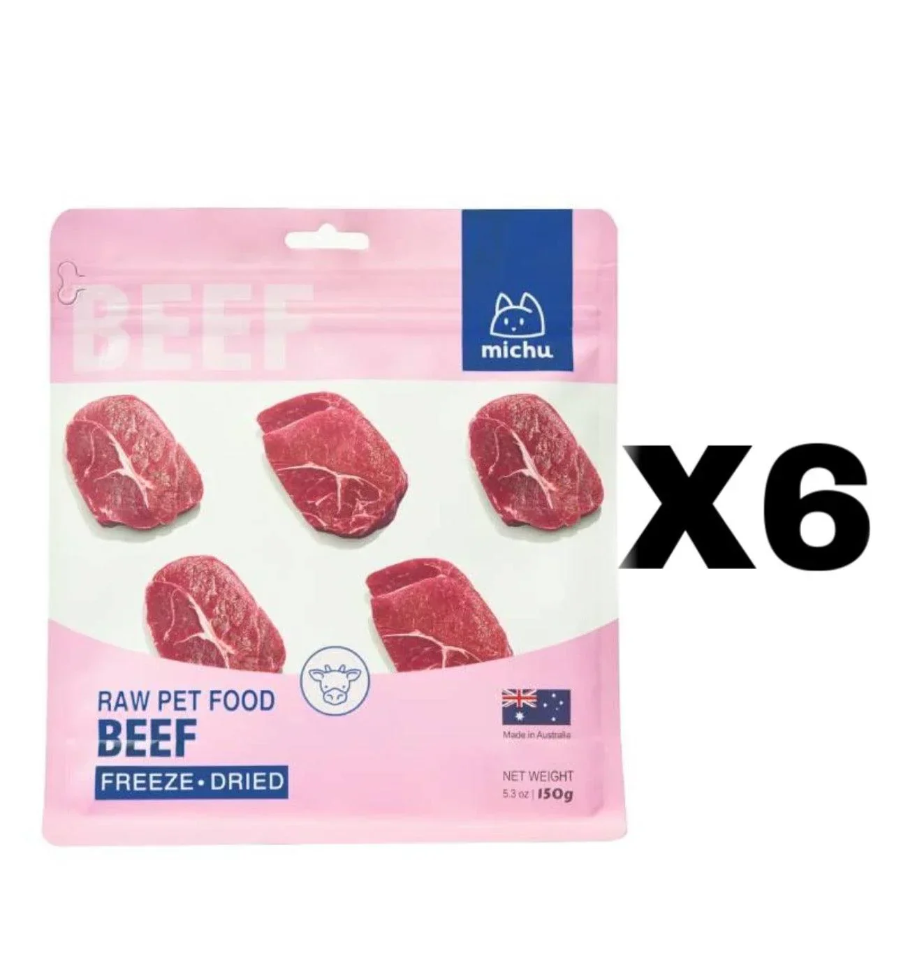 Michu Freeze-Dried Raw Pet Food Dog & Cat Treat 150g - Made in Australia - Image 20