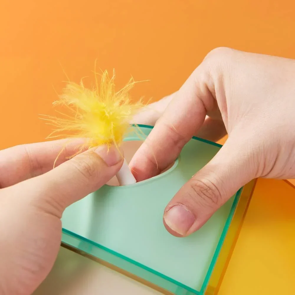 Michu Interactive Feathered Rechargeable Automatic Cat Toy Box - Image 5