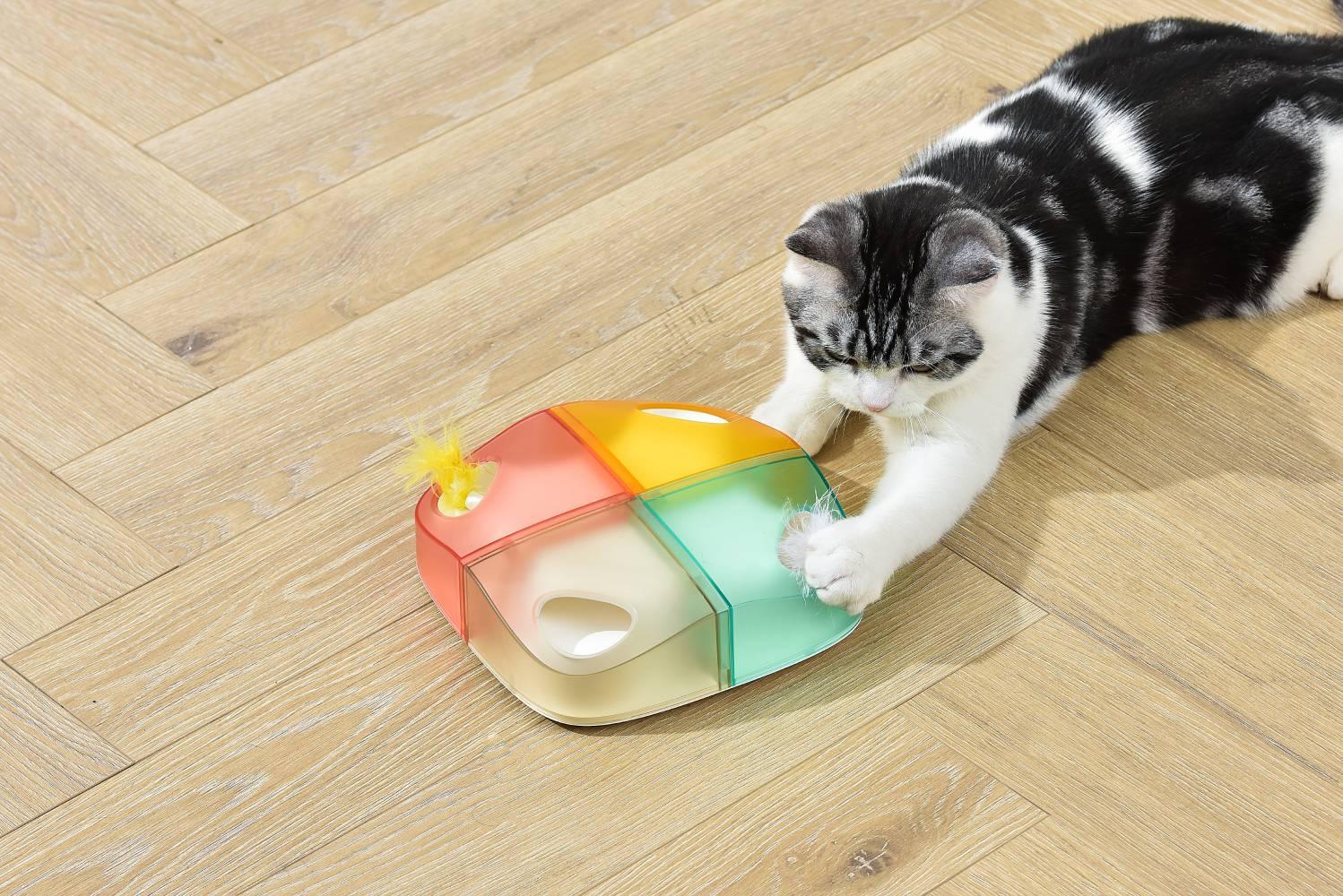 Michu Interactive Feathered Rechargeable Automatic Cat Toy Box - Image 9