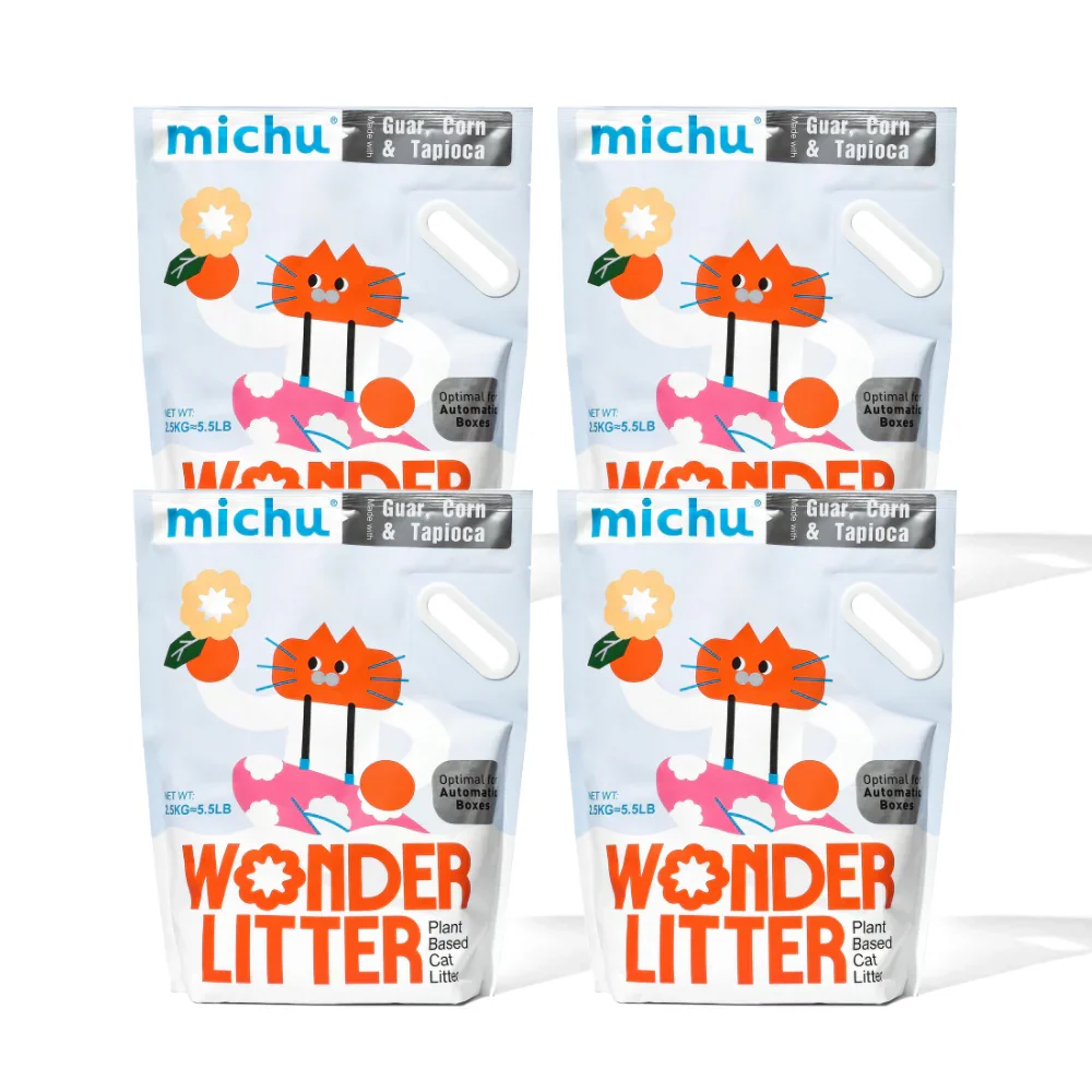 Michu Wonder Litter - Plant-Based & Automatic-Box Friendly 2.5kg/6L - Image 19