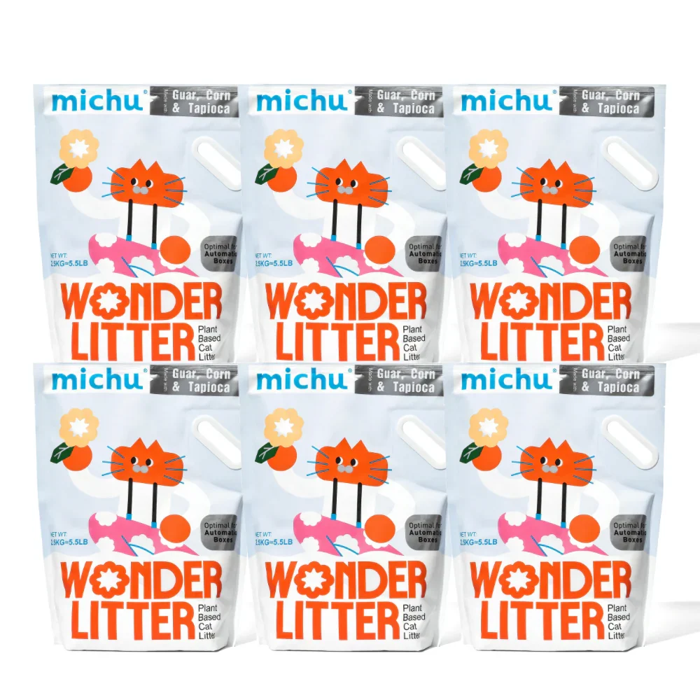 Michu Wonder Litter - Plant-Based & Automatic-Box Friendly 2.5kg/6L - Image 20