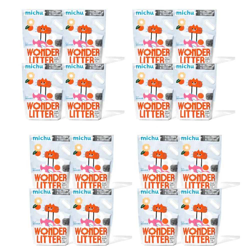 Michu Wonder Litter - Plant-Based & Automatic-Box Friendly 2.5kg/6L - Image 23