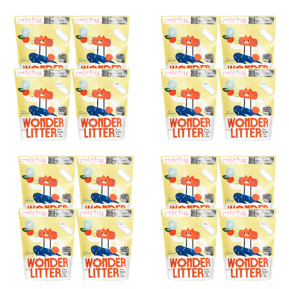 Michu Wonder Litter - Plant-Based & Automatic-Box Friendly 2.5kg/6L - Image 30