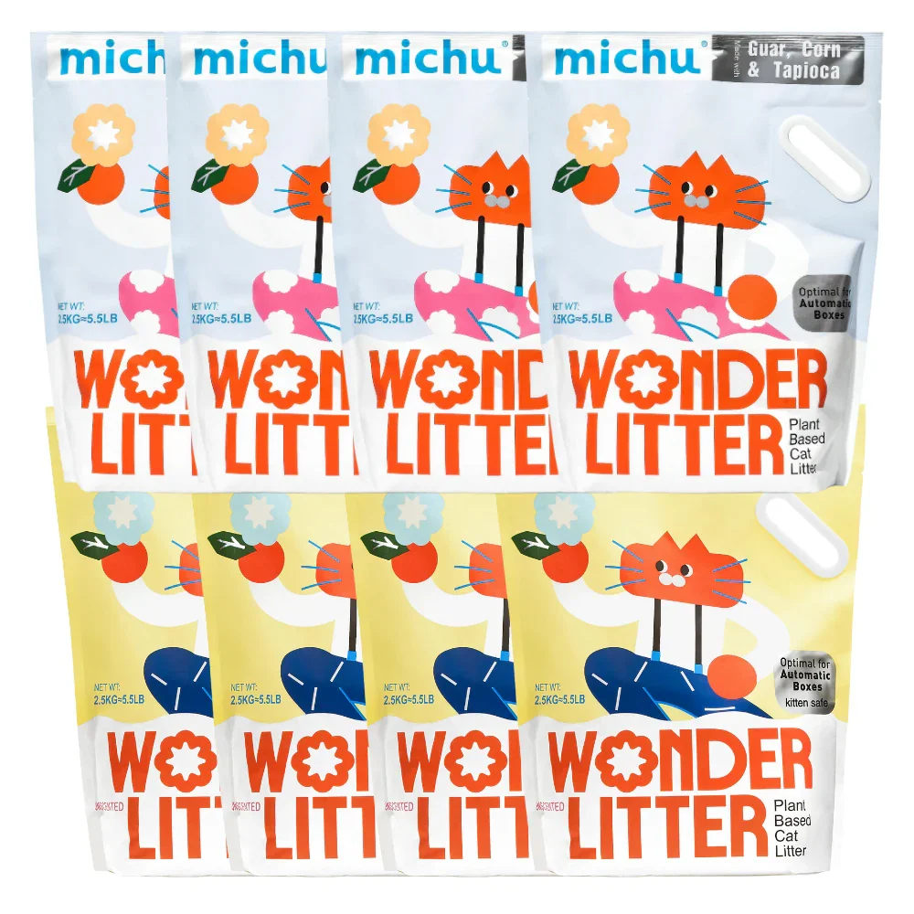 Michu Wonder Litter - Plant-Based & Automatic-Box Friendly 2.5kg/6L - Image 34