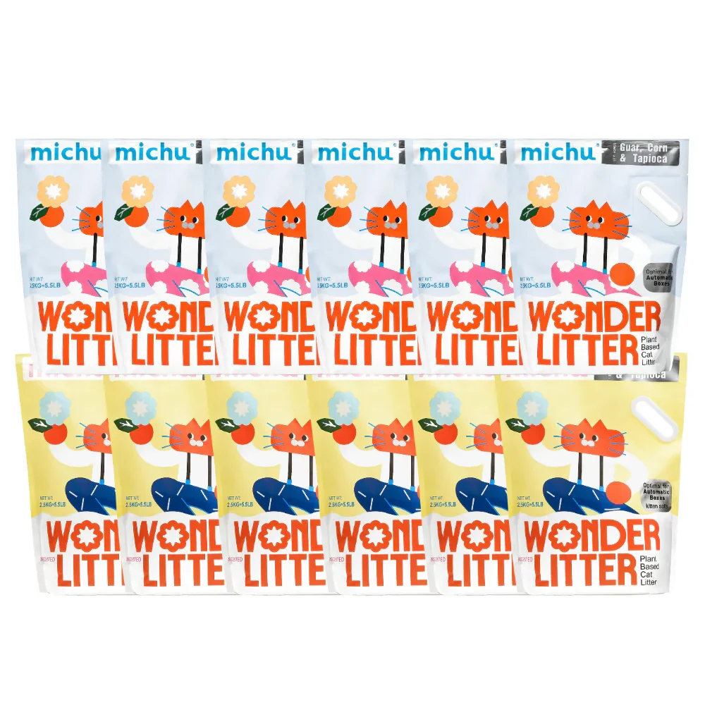 Michu Wonder Litter - Plant-Based & Automatic-Box Friendly 2.5kg/6L - Image 35