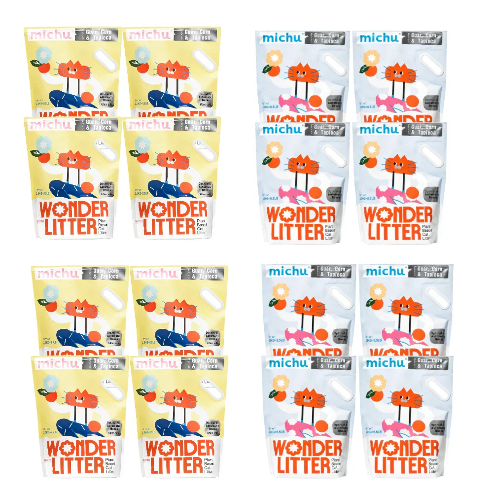 Michu Wonder Litter - Plant-Based & Automatic-Box Friendly 2.5kg/6L - Image 36