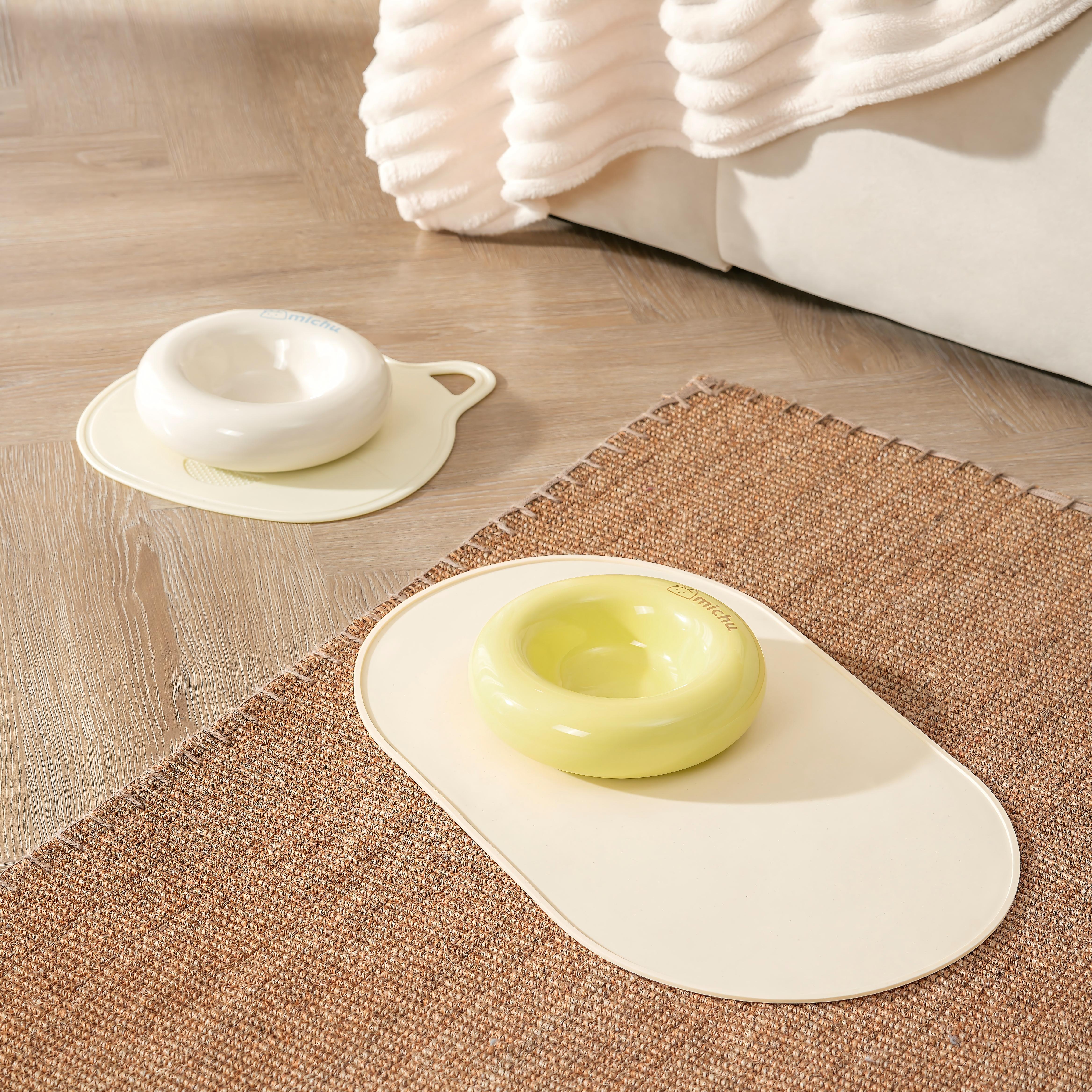 Michu Bagel Ceramic Cat Bowl – Anti-Whisker Wide Shallow Cat Food Bowl | 6 Colours - Image 12