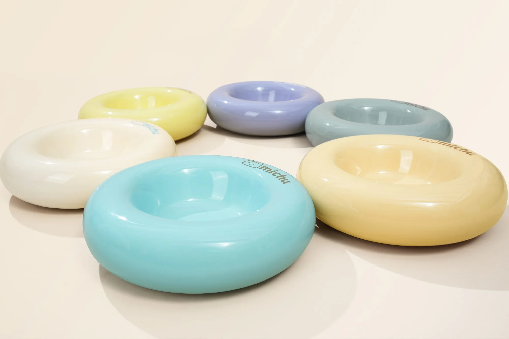 Michu Bagel Ceramic Cat Bowl – Anti-Whisker Wide Shallow Cat Food Bowl | 6 Colours - Image 7
