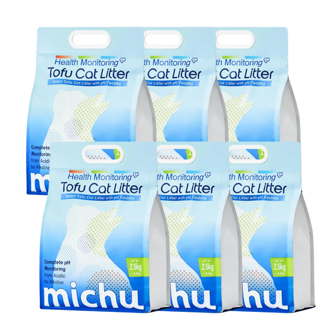 Michu Health Monitoring Tofu Cat Litter 2.5kg/6L - Complete pH Monitoring from Acidic to Alkaline - Image 18