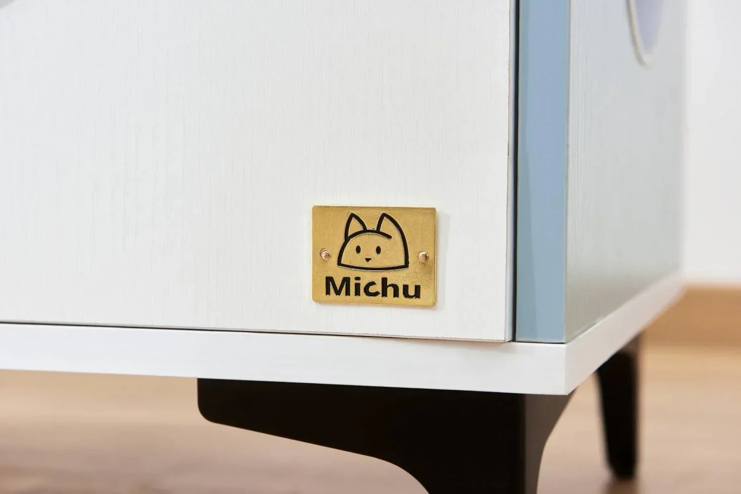 Michu Hidden Cat Furniture - Cat Litter Box Enclosure and Wooden Pet House, End Table Large Enough for Most Cats and Litter Boxes - Image 7