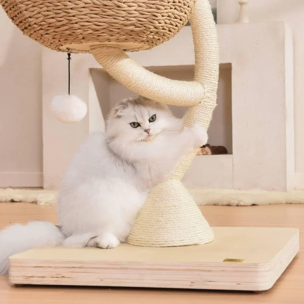 MICHU Iris Cat Tower Deluxe 3-Tier Designer Flower Cat Tree - Image 5