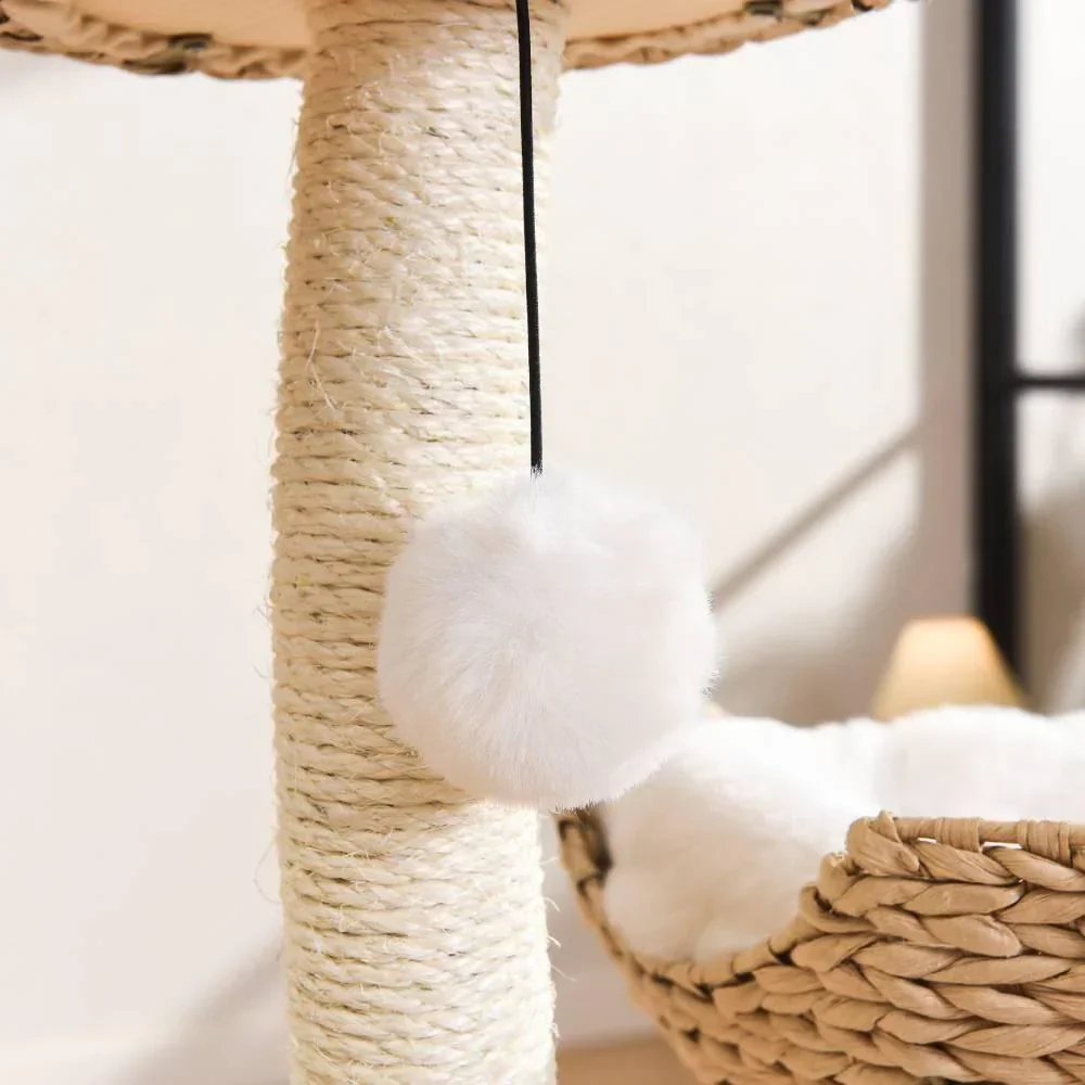 MICHU Iris Cat Tower Deluxe 3-Tier Designer Flower Cat Tree - Image 8