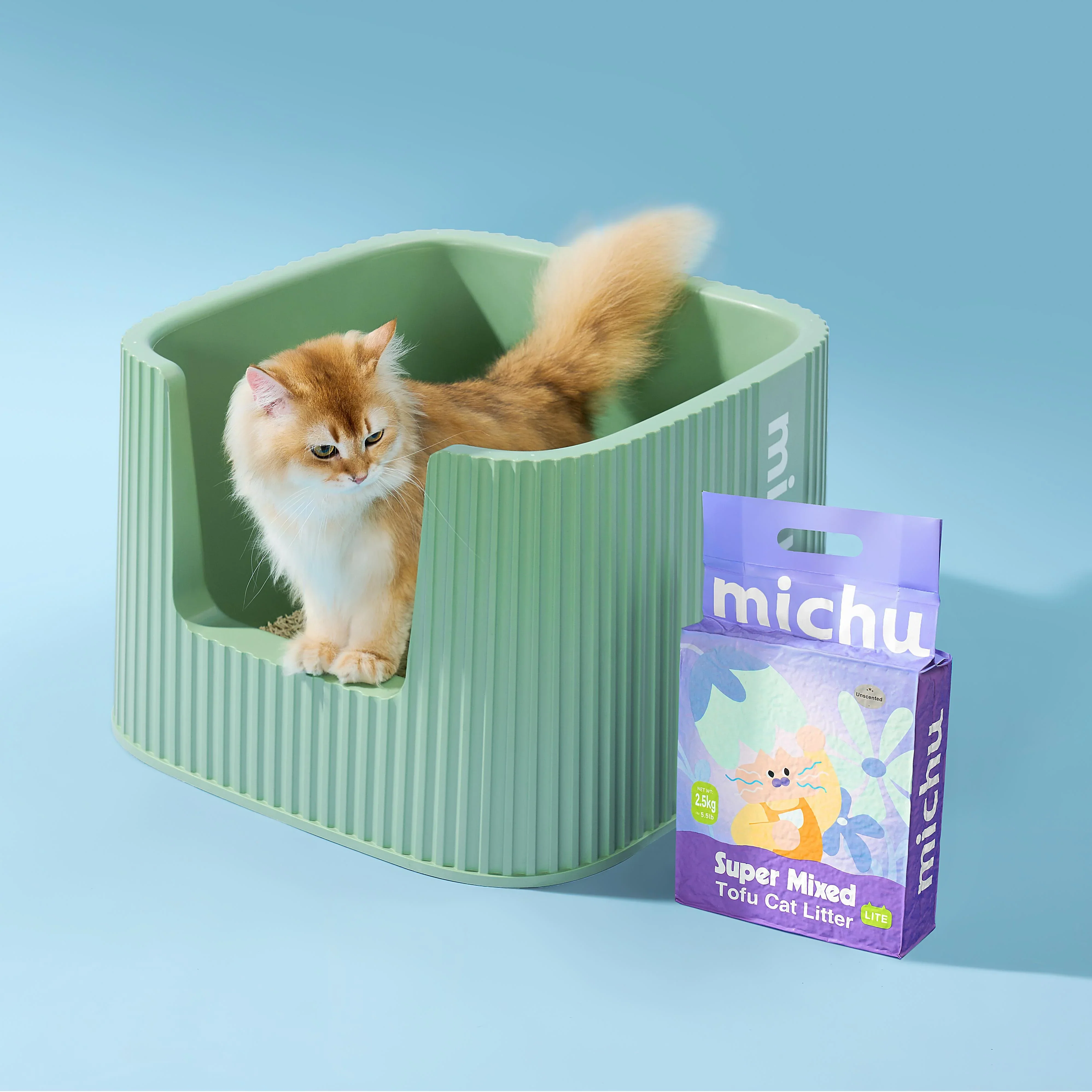 Michu Mixed Tofu Cat Litter Lite 6L – Flushable, Eco-Friendly & Odour Control - Image 3