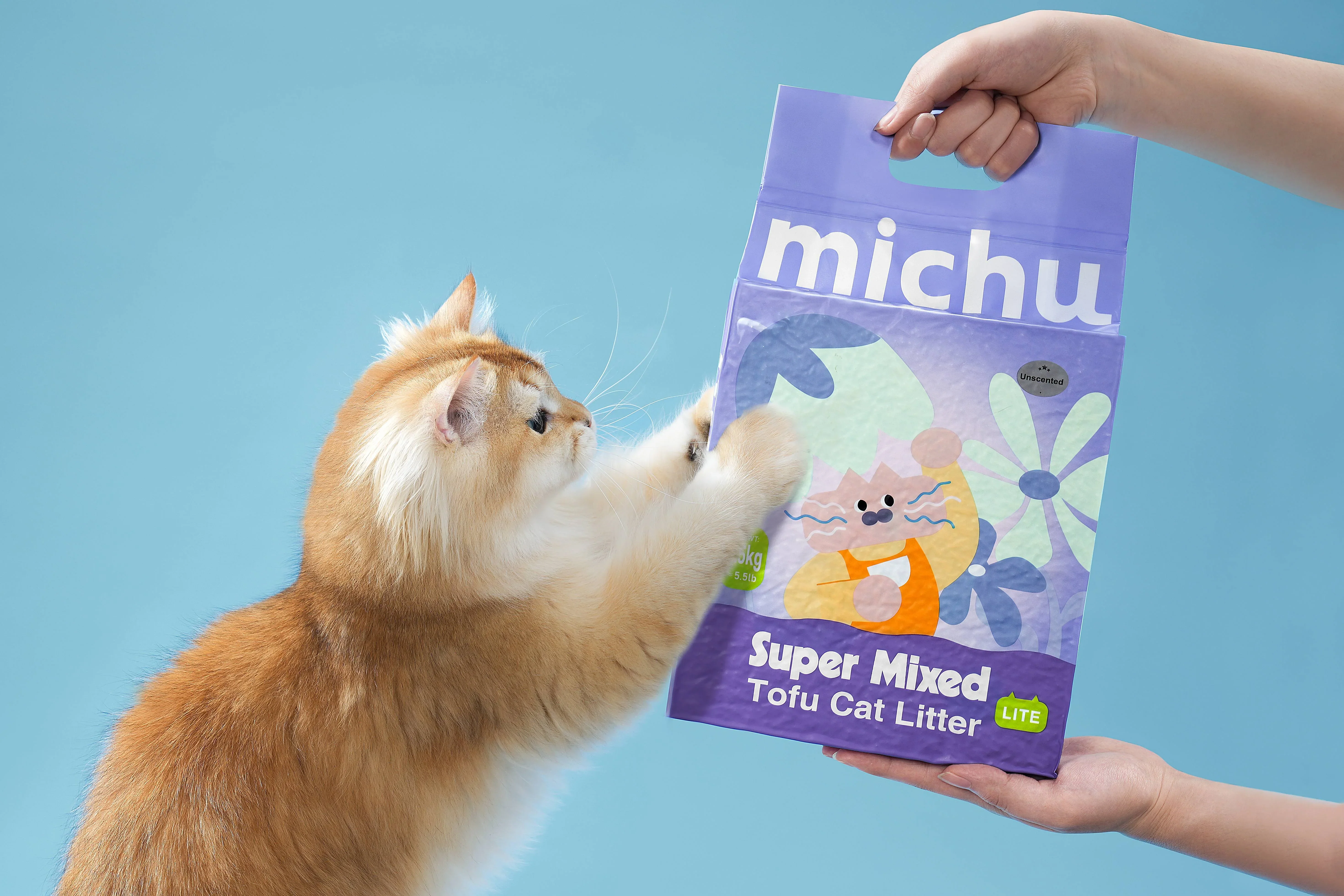 Michu Mixed Tofu Cat Litter Lite 6L – Flushable, Eco-Friendly & Odour Control - Image 4
