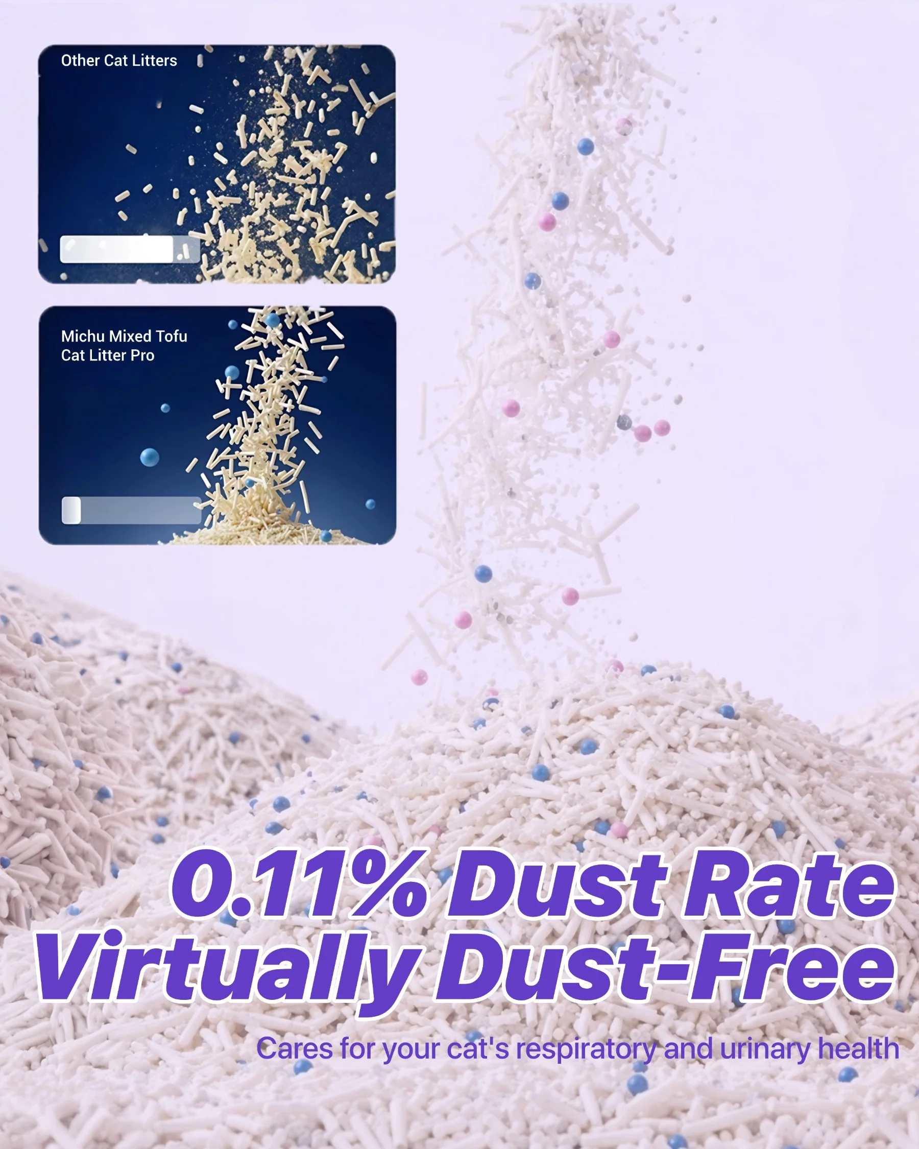 Michu Premium Mixed Tofu Cat Litter Pro Gen2 6L- Superb in Flushable, Eco-Friendly & Odour-Control - Image 7