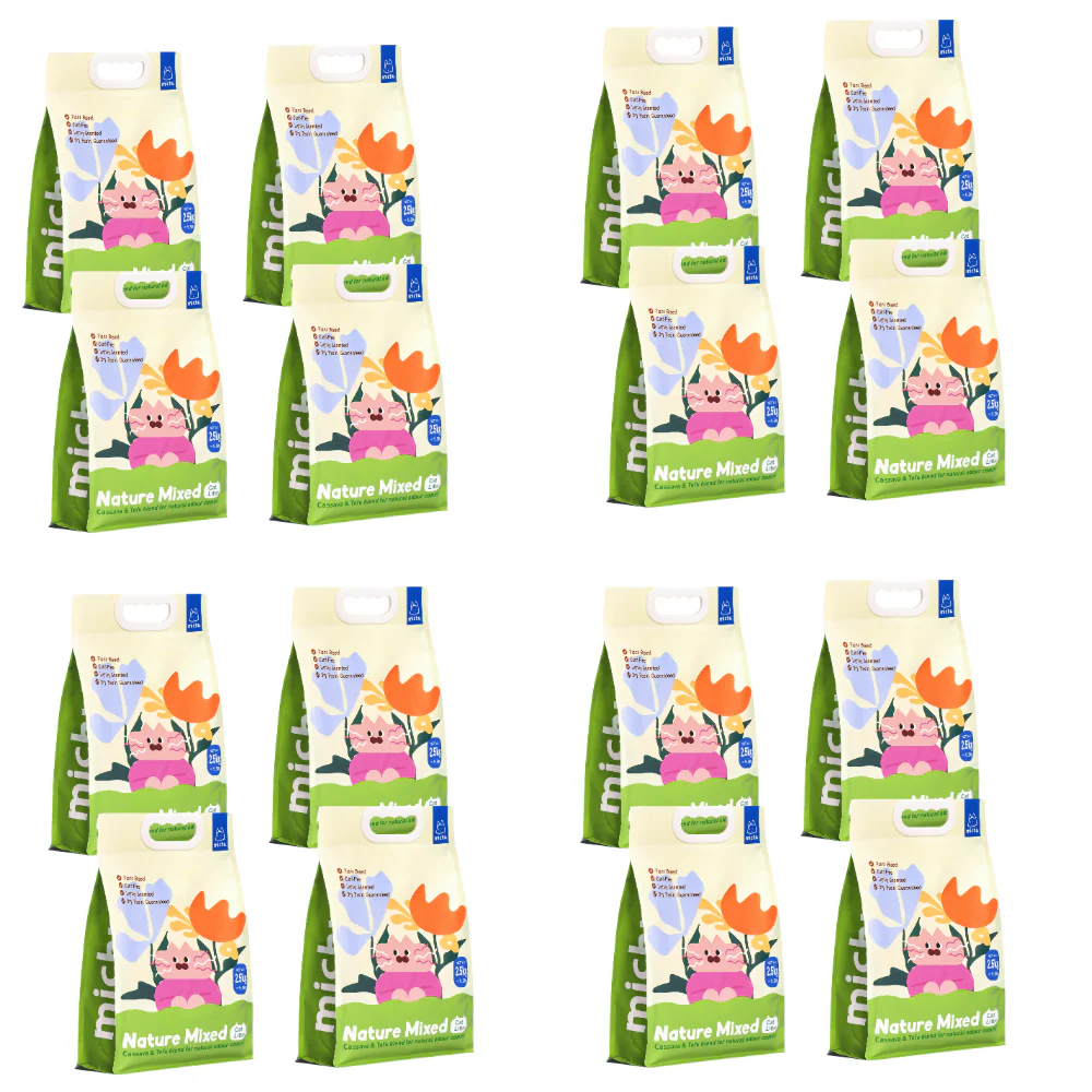 Michu NatureMix Plant Cat Litter –Tofu & Cassava Blend  Litter 2.5kg/6L - Image 15