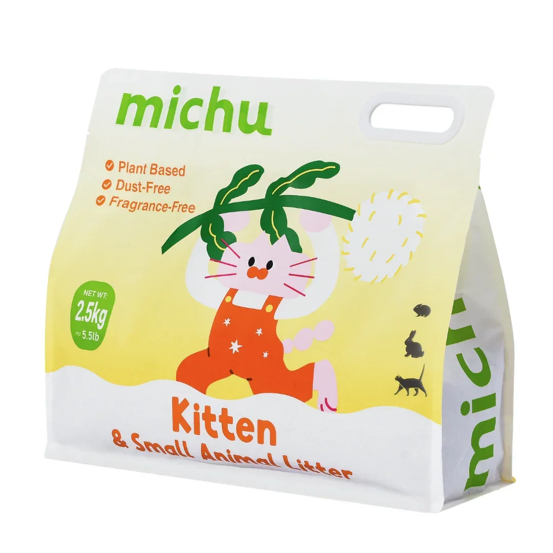 Michu Tofu Cat Litter for Kittens and Small Animals, Natural Crushed Formula, Plant-Based & Safe if Ingested 2.5kg/6L - Image 21
