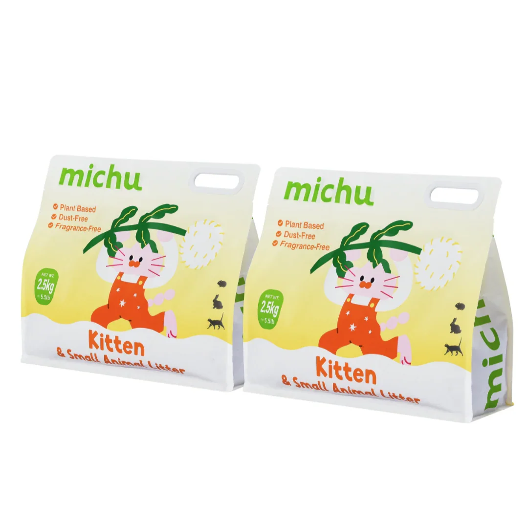 Michu Tofu Cat Litter for Kittens and Small Animals, Natural Crushed Formula, Plant-Based & Safe if Ingested 2.5kg/6L - Image 22