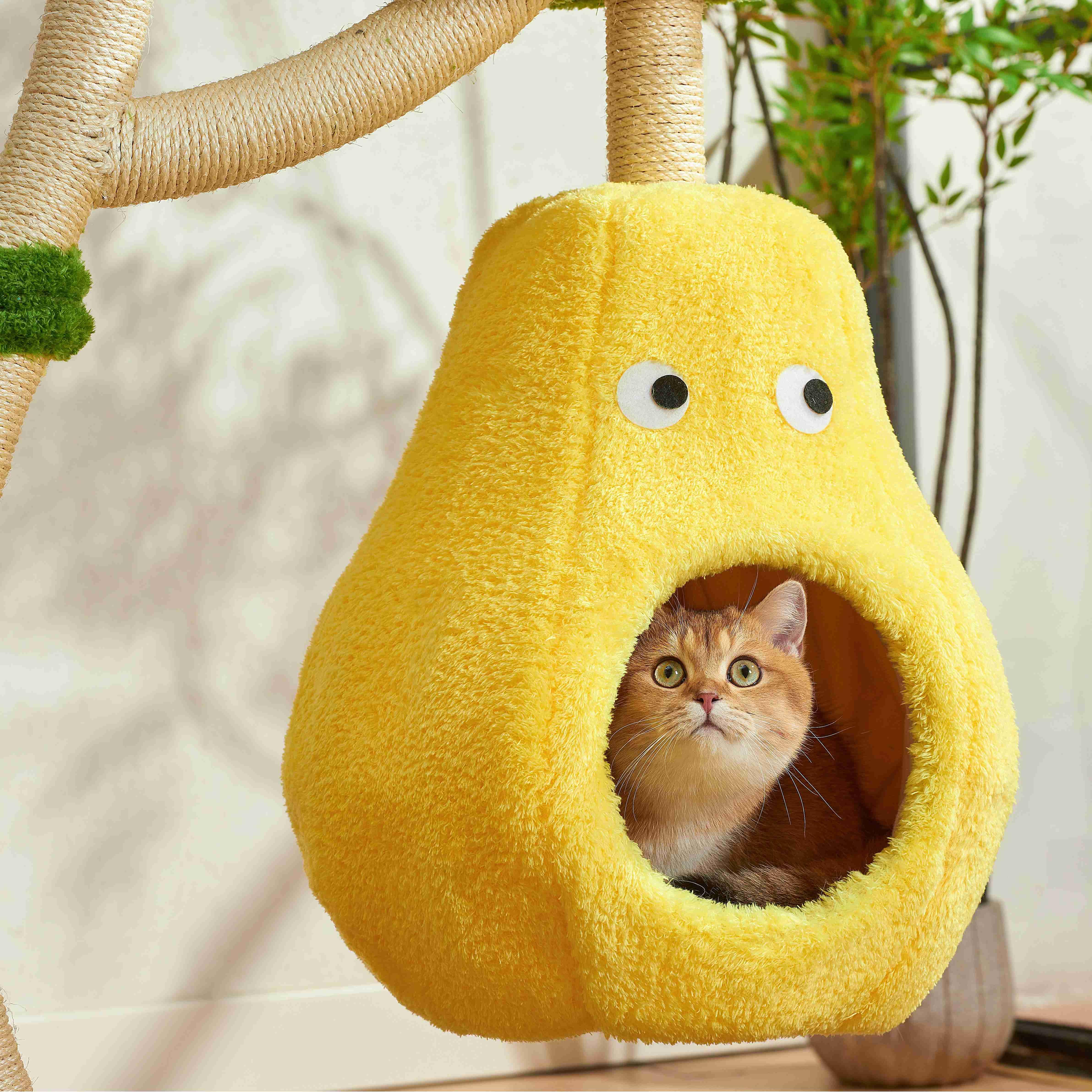 Michu Verde Solid Wooded Base Cat Tree - Image 6