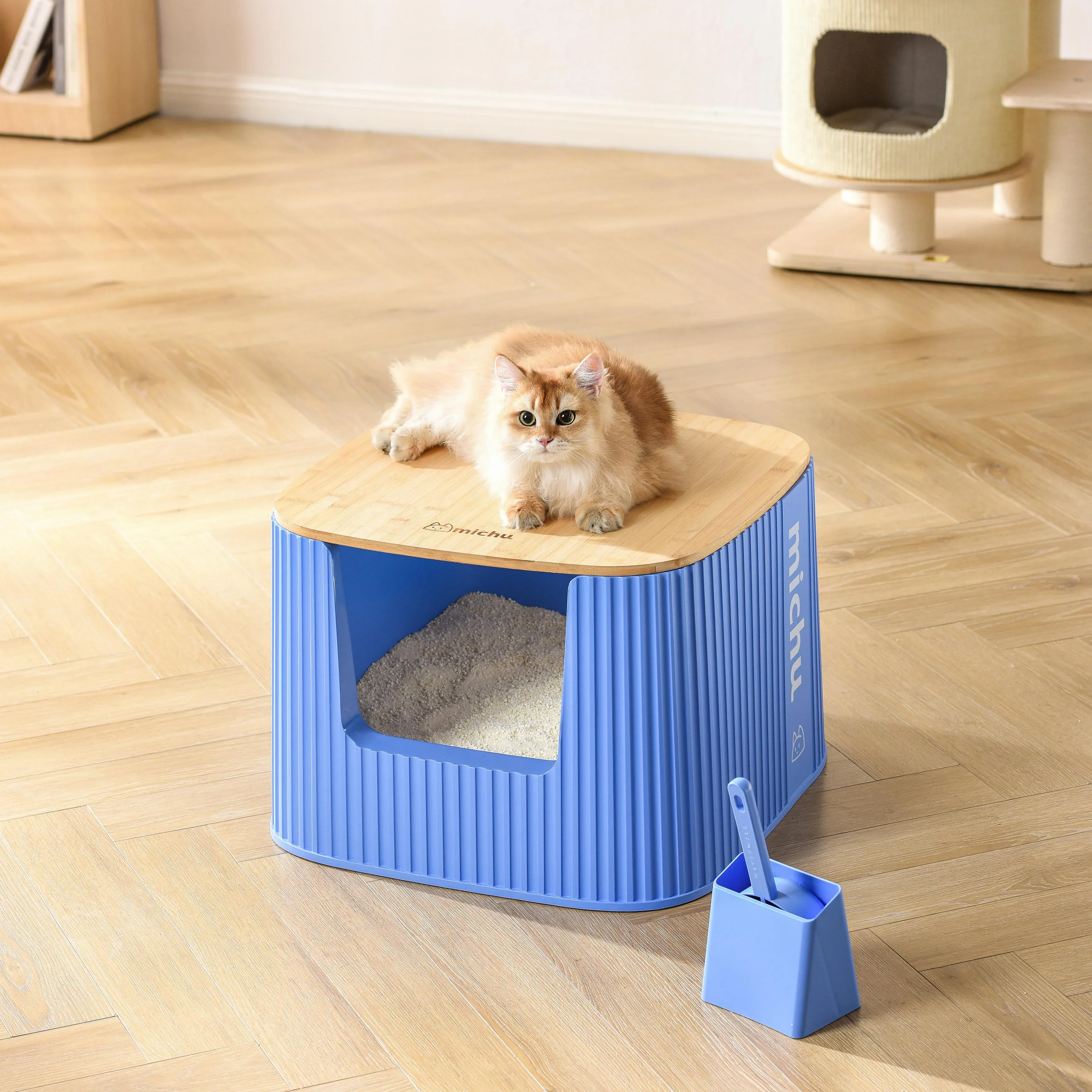 Michu XXL Kaia Deluxe Cat Litter Box - Spacious Design - Image 4