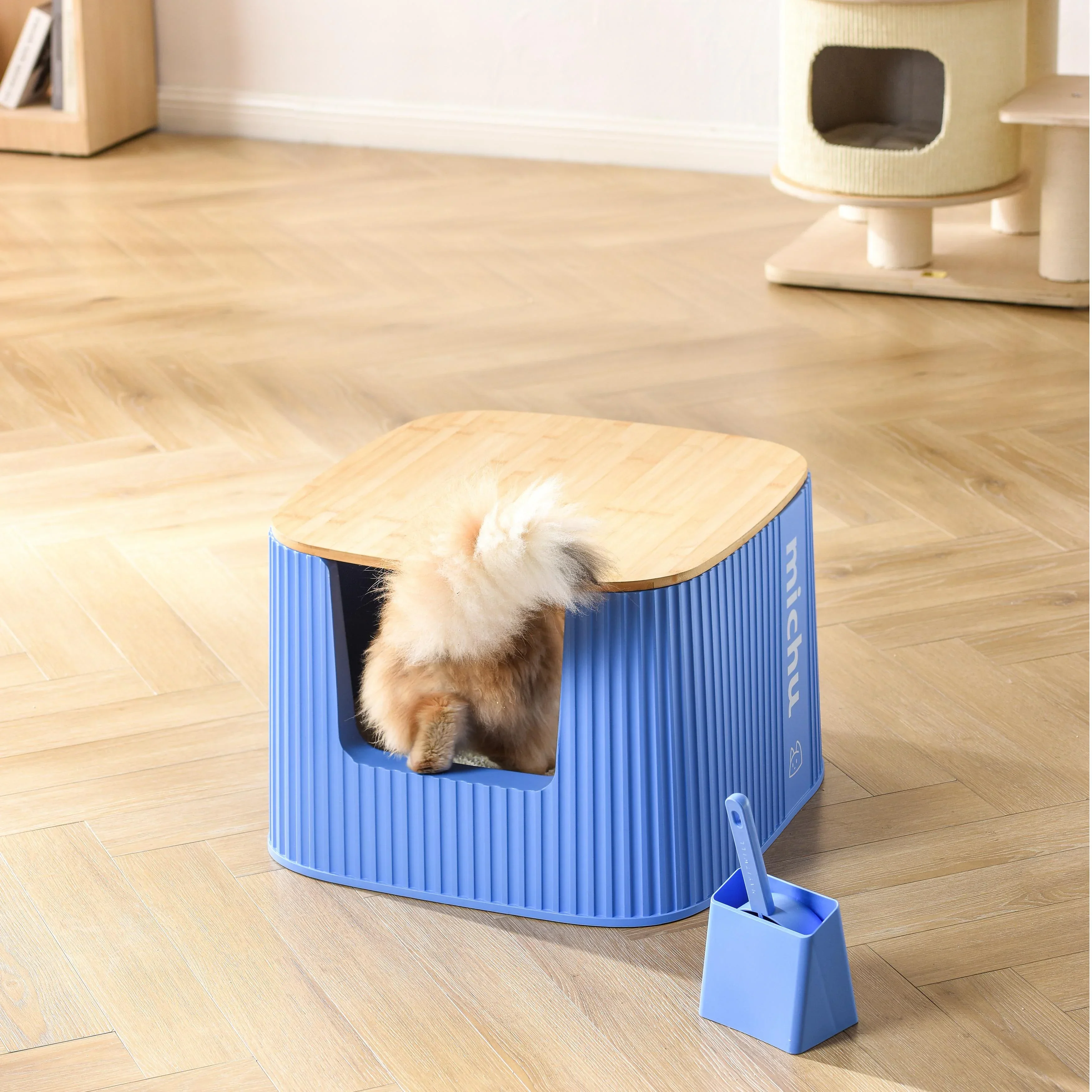 Michu XXL Kaia Deluxe Cat Litter Box - Spacious Design - Image 8