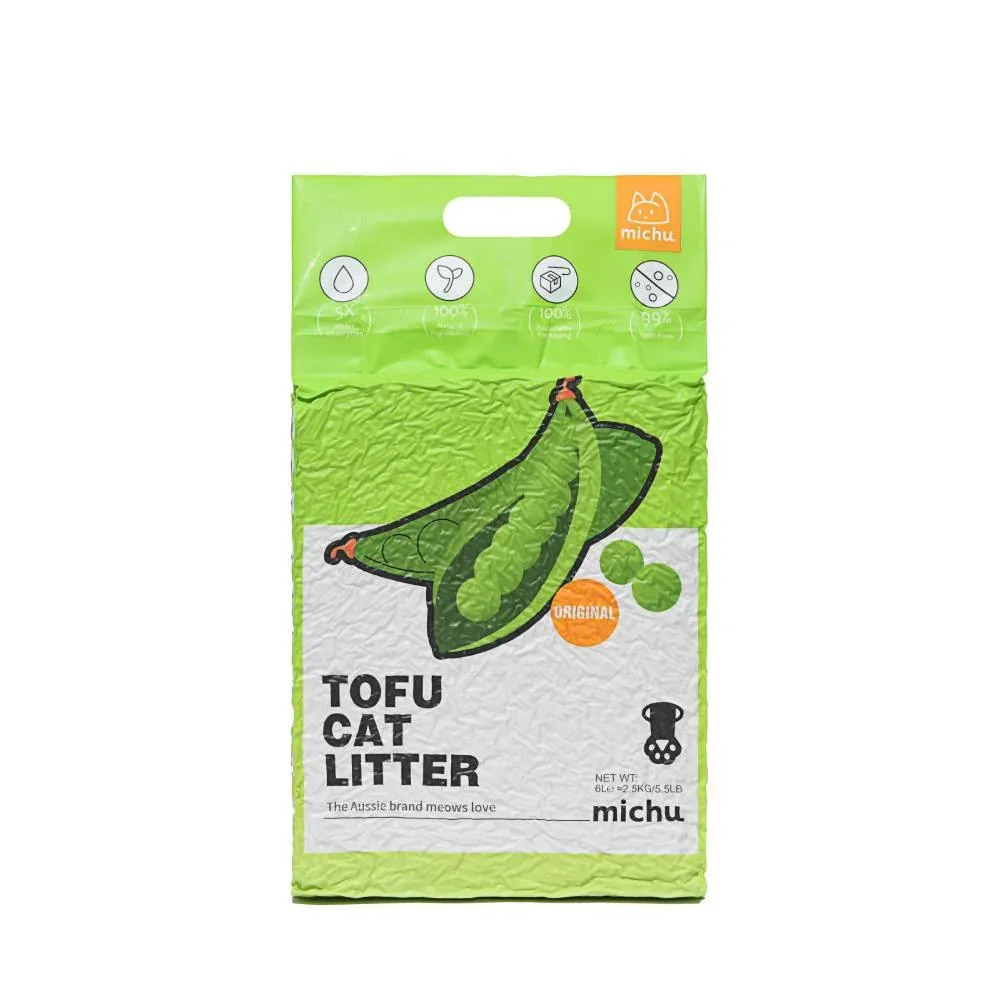 Michu Tofu Cat Litter Gen3 6L- Dust-Free and Natural Clumping Tofu-Based Formula for Easy Cleanup - Image 10