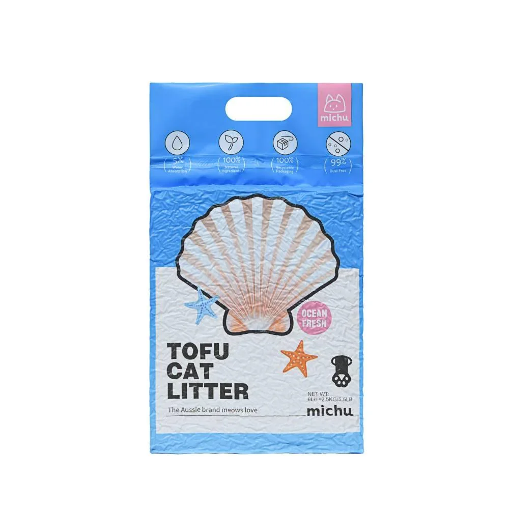 Michu Tofu Cat Litter Gen3 6L- Dust-Free and Natural Clumping Tofu-Based Formula for Easy Cleanup - Image 14