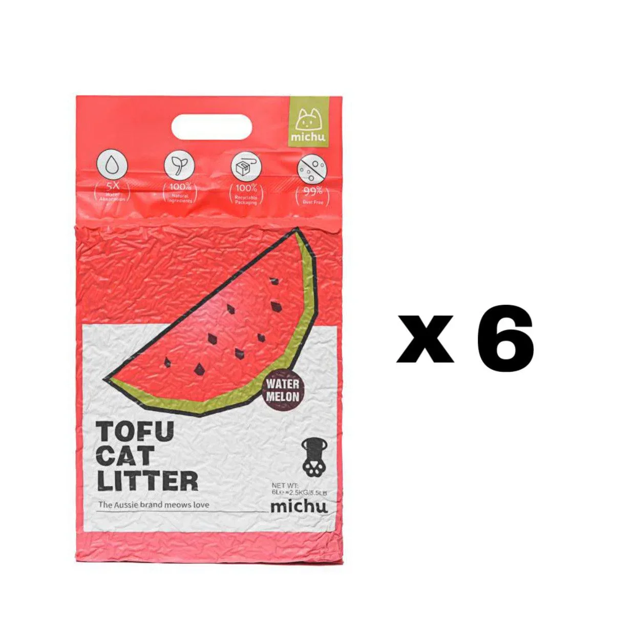 Michu Tofu Cat Litter Gen3 6L- Dust-Free and Natural Clumping Tofu-Based Formula for Easy Cleanup - Image 17