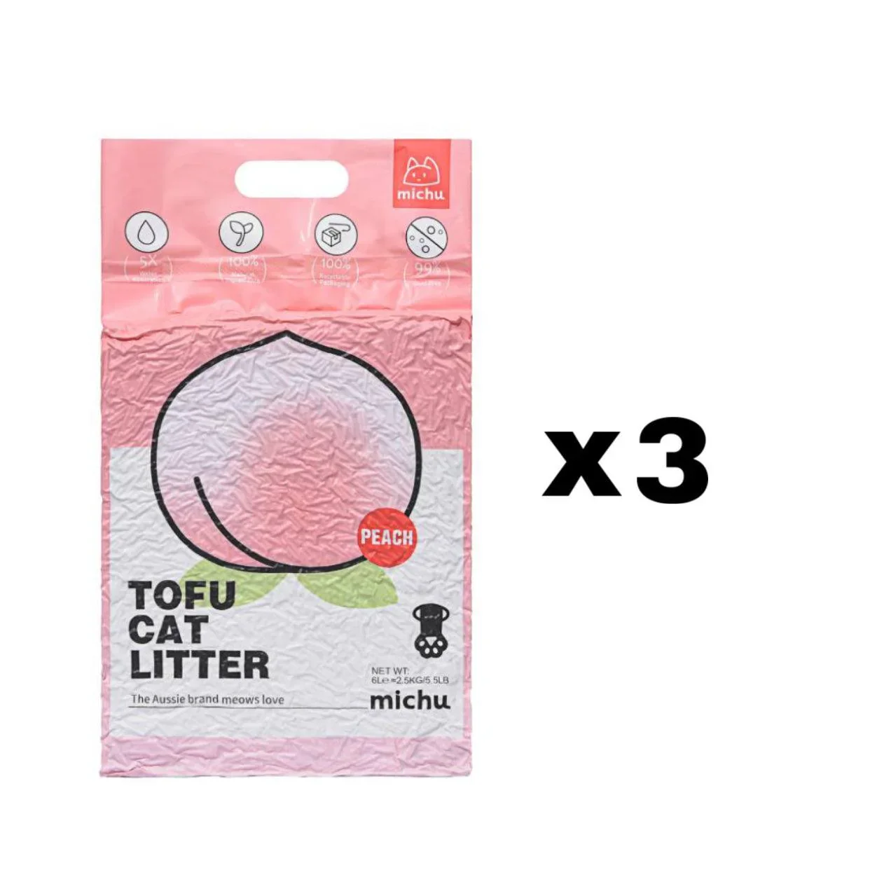 Michu Tofu Cat Litter Gen3 6L- Dust-Free and Natural Clumping Tofu-Based Formula for Easy Cleanup - Image 19
