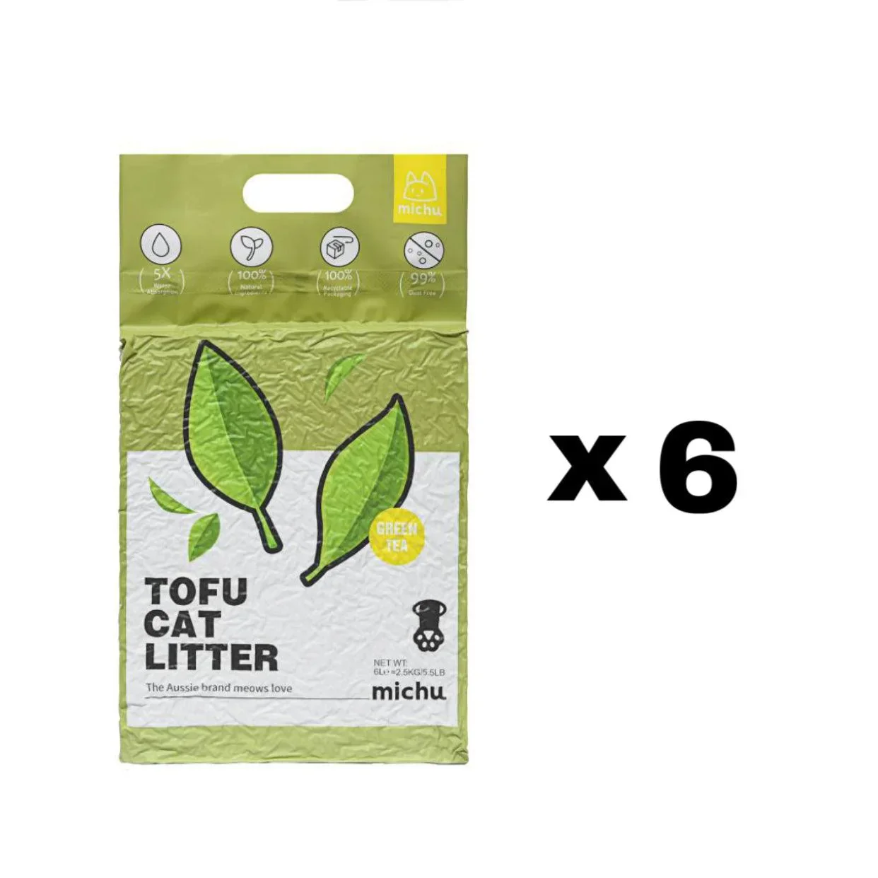 Michu Tofu Cat Litter Gen3 6L- Dust-Free and Natural Clumping Tofu-Based Formula for Easy Cleanup - Image 23