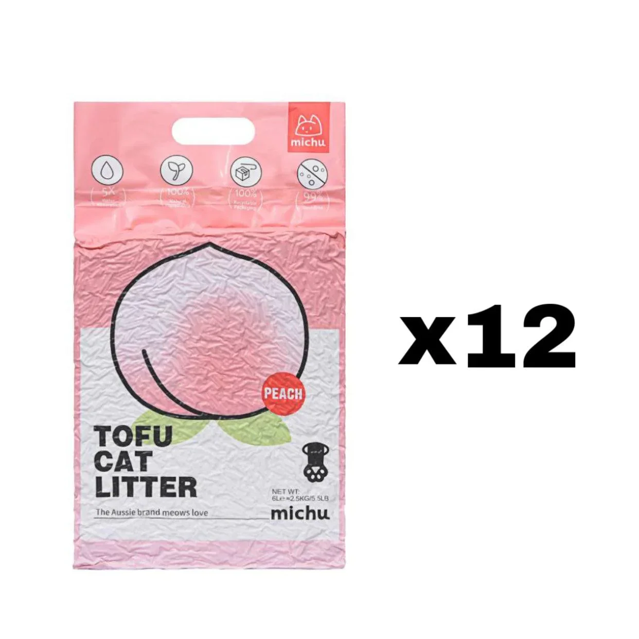 Michu Tofu Cat Litter Gen3 6L- Dust-Free and Natural Clumping Tofu-Based Formula for Easy Cleanup - Image 26