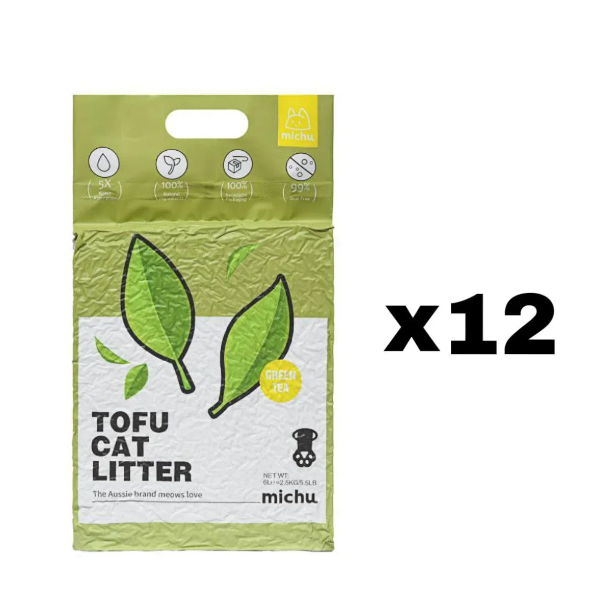 Michu Tofu Cat Litter Gen3 6L- Dust-Free and Natural Clumping Tofu-Based Formula for Easy Cleanup - Image 27