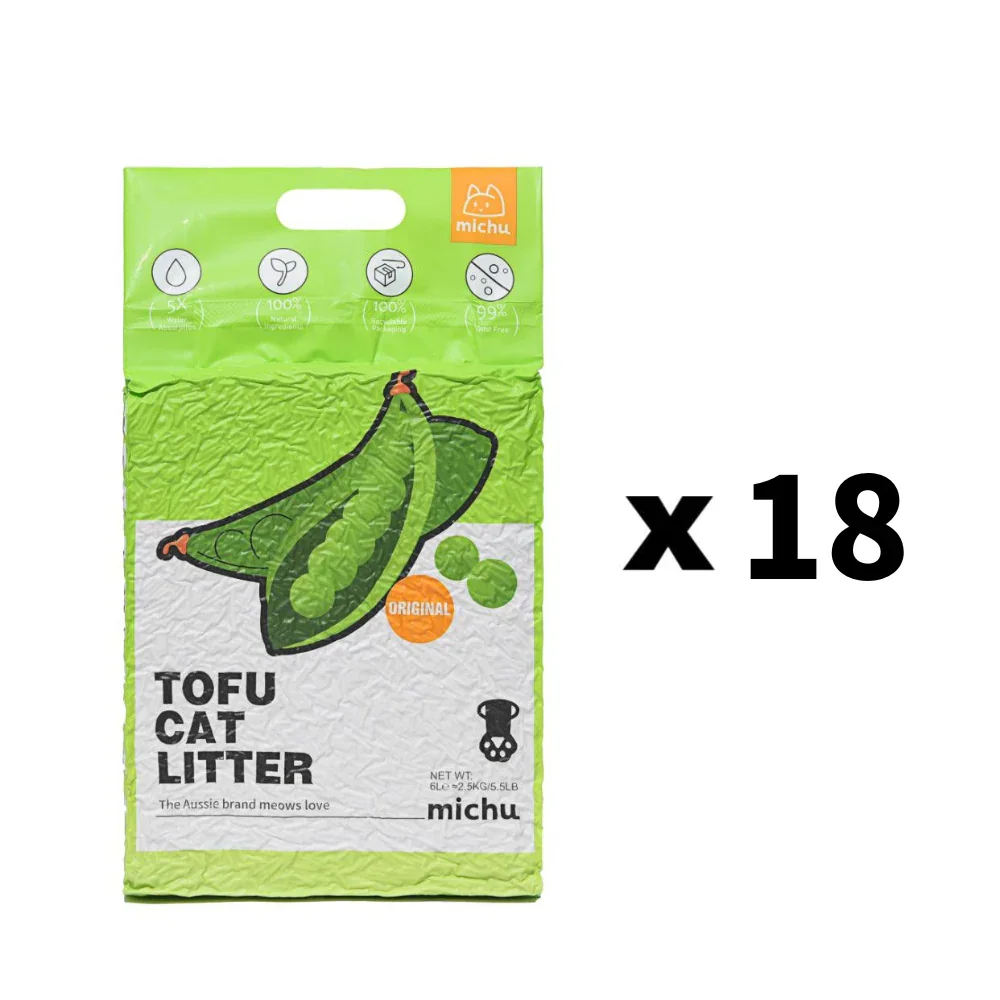 Michu Tofu Cat Litter Gen3 6L- Dust-Free and Natural Clumping Tofu-Based Formula for Easy Cleanup - Image 33