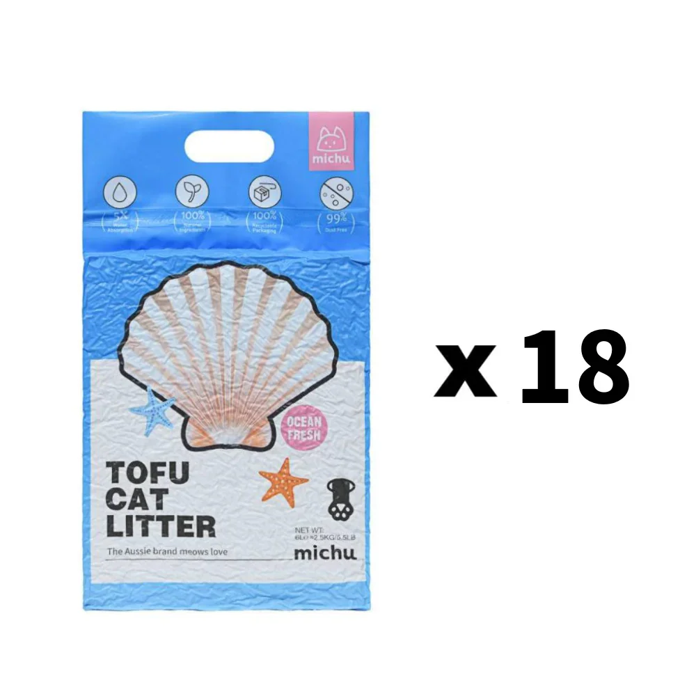 Michu Tofu Cat Litter Gen3 6L- Dust-Free and Natural Clumping Tofu-Based Formula for Easy Cleanup - Image 35