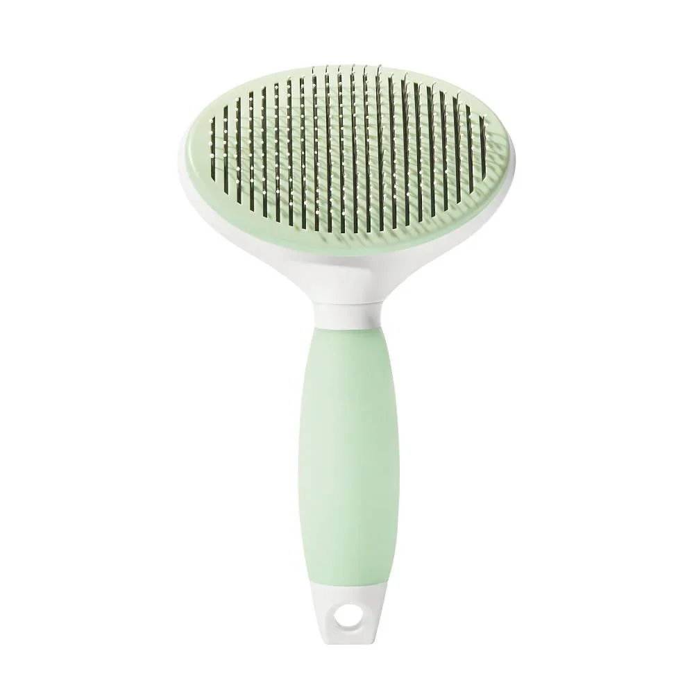 Michu Cream Round-Head Grooming Dog/Cat Brush - Perfect for Gentle Coat Care - Image 14