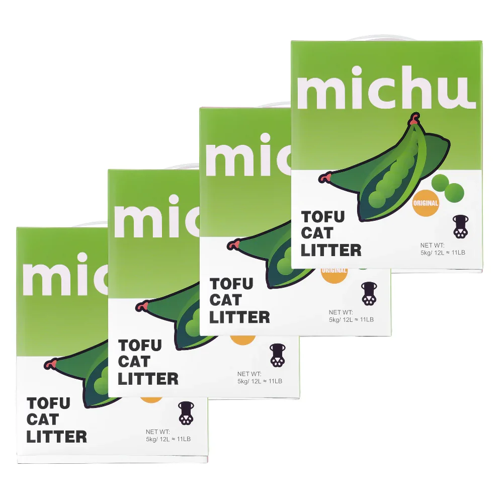 Michu Tofu Cat Litter Gen3 - Natural Clumping Tofu-Based Formula - Value Box 5 kg - Image 13