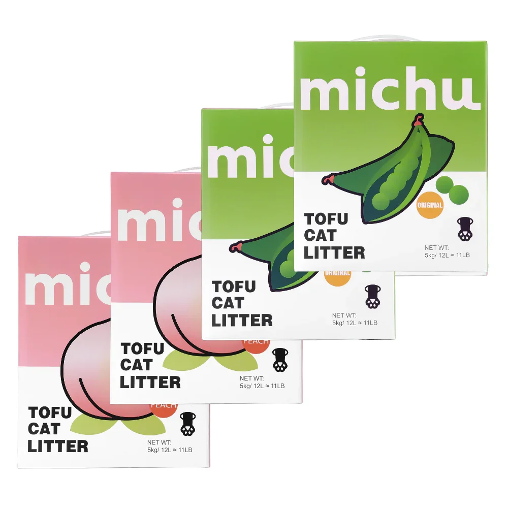 Michu Tofu Cat Litter Gen3 - Natural Clumping Tofu-Based Formula - Value Box 5 kg - Image 14