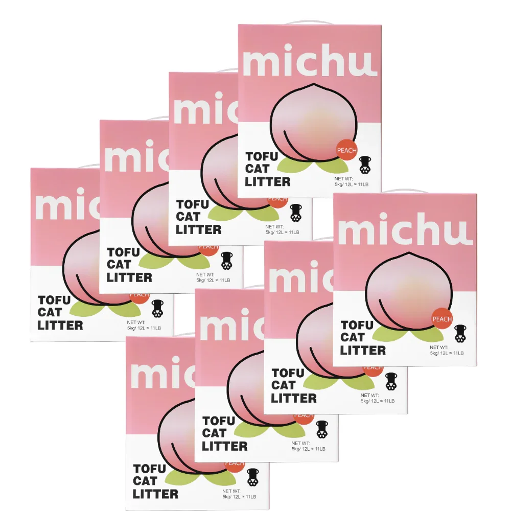 Michu Tofu Cat Litter Gen3 - Natural Clumping Tofu-Based Formula - Value Box 5 kg - Image 15