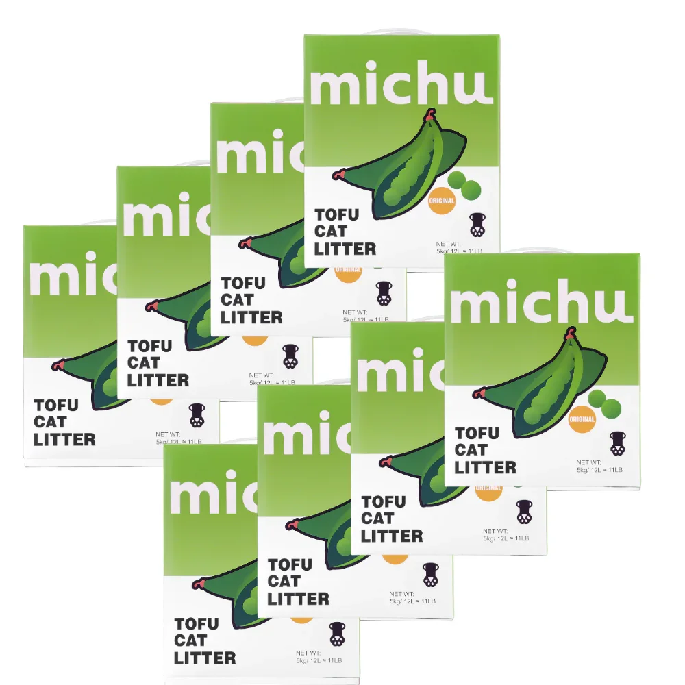 Michu Tofu Cat Litter Gen3 - Natural Clumping Tofu-Based Formula - Value Box 5 kg - Image 16