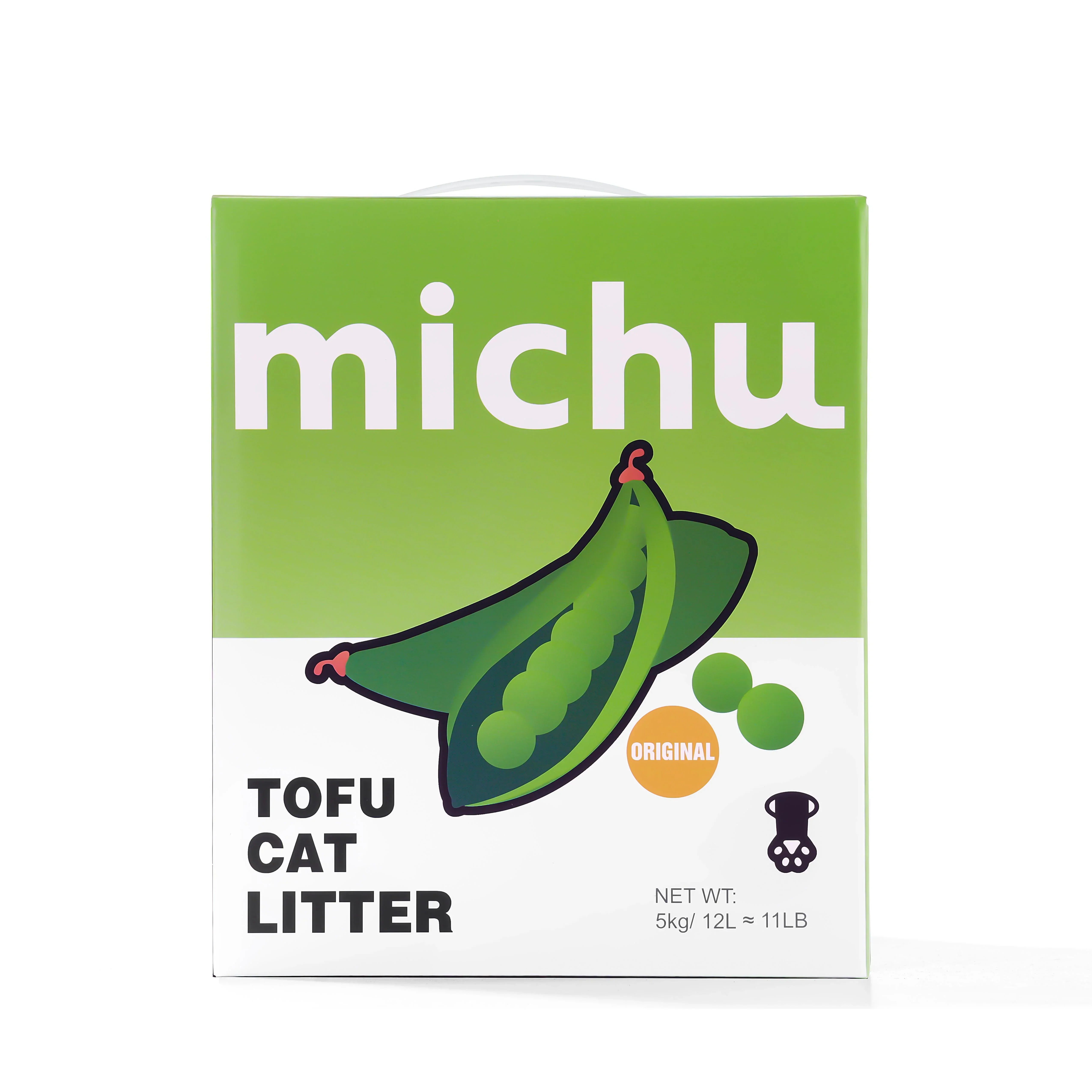 Michu Tofu Cat Litter Gen3 - Natural Clumping Tofu-Based Formula - Value Box 5 kg - Image 7