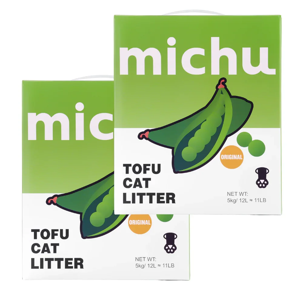 Michu Tofu Cat Litter Gen3 - Natural Clumping Tofu-Based Formula - Value Box 5 kg - Image 9